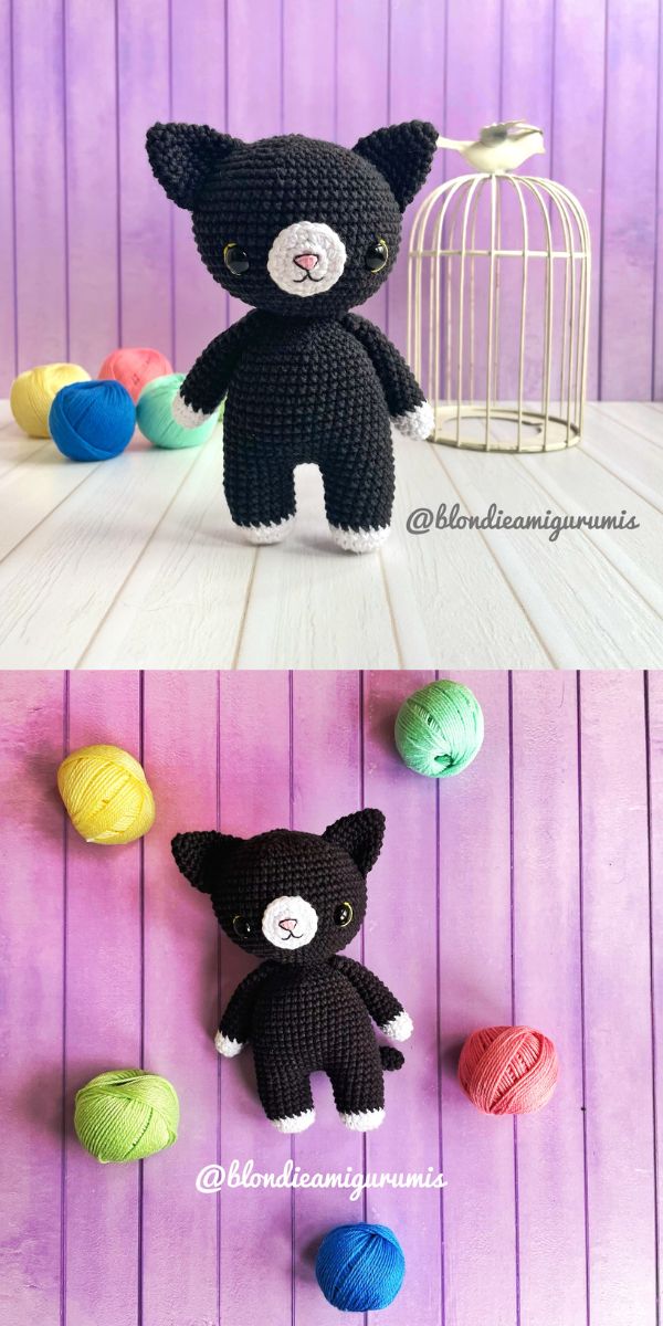 free cat amigurumi crochet pattern