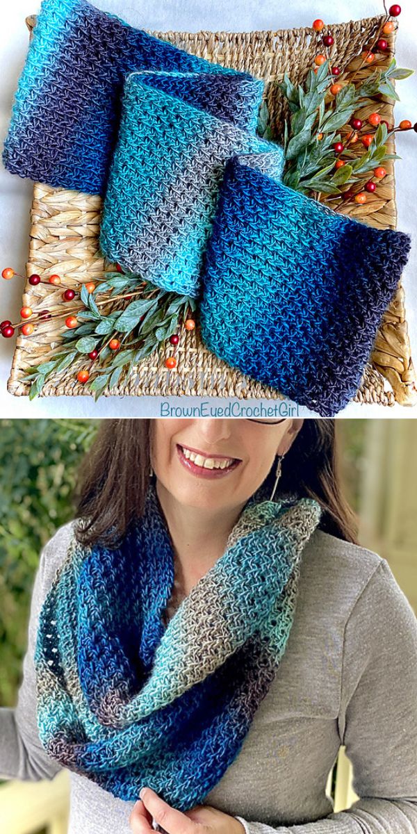 Tunisian crochet scarf free pattern
