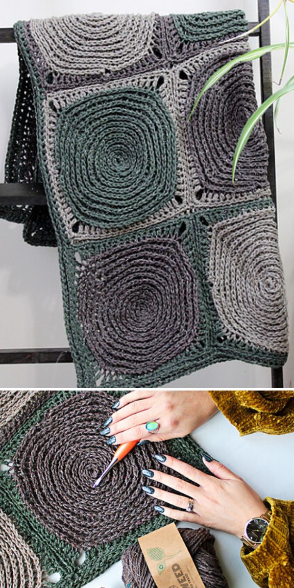 free woodland blanket crochet pattern