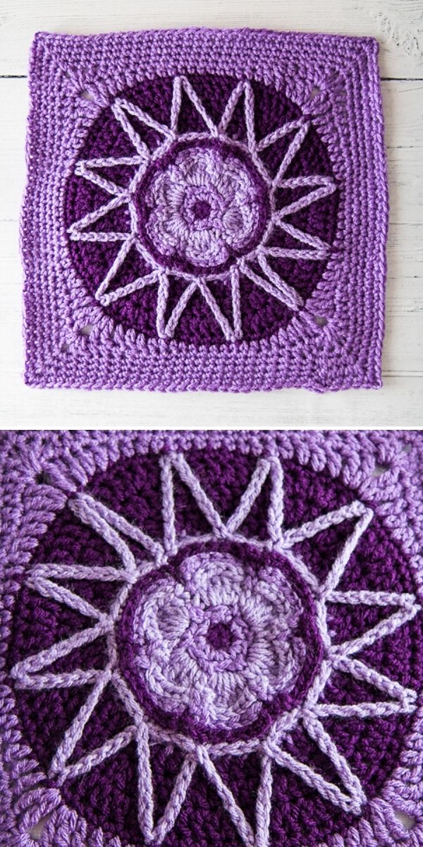 Flower Square Free Crochet Pattern