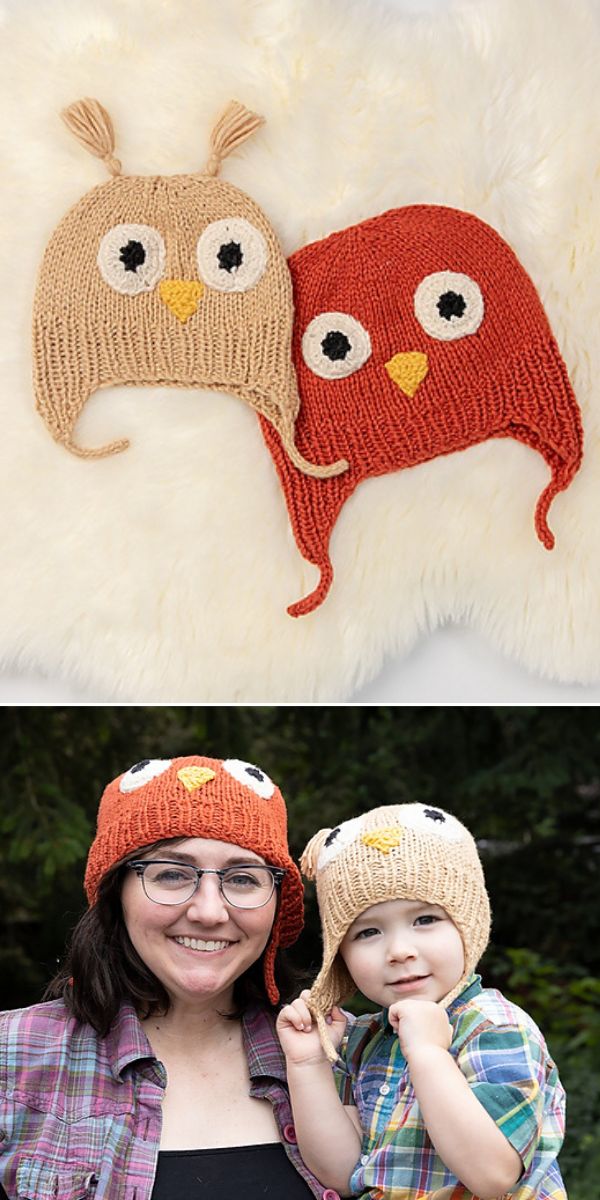 free knitted earflap hat pattern