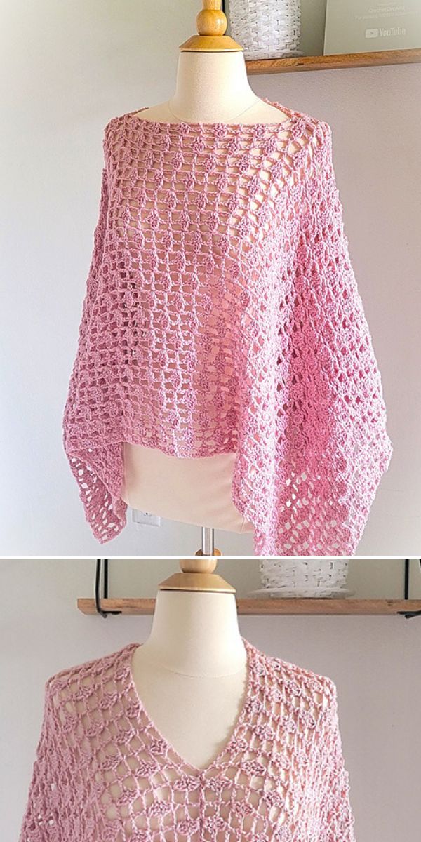 free poncho crochet pattern