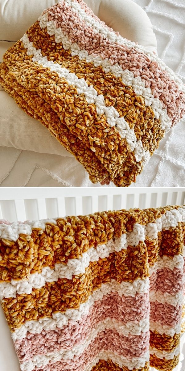 Sunny Baby Blanket Free Crochet Pattern