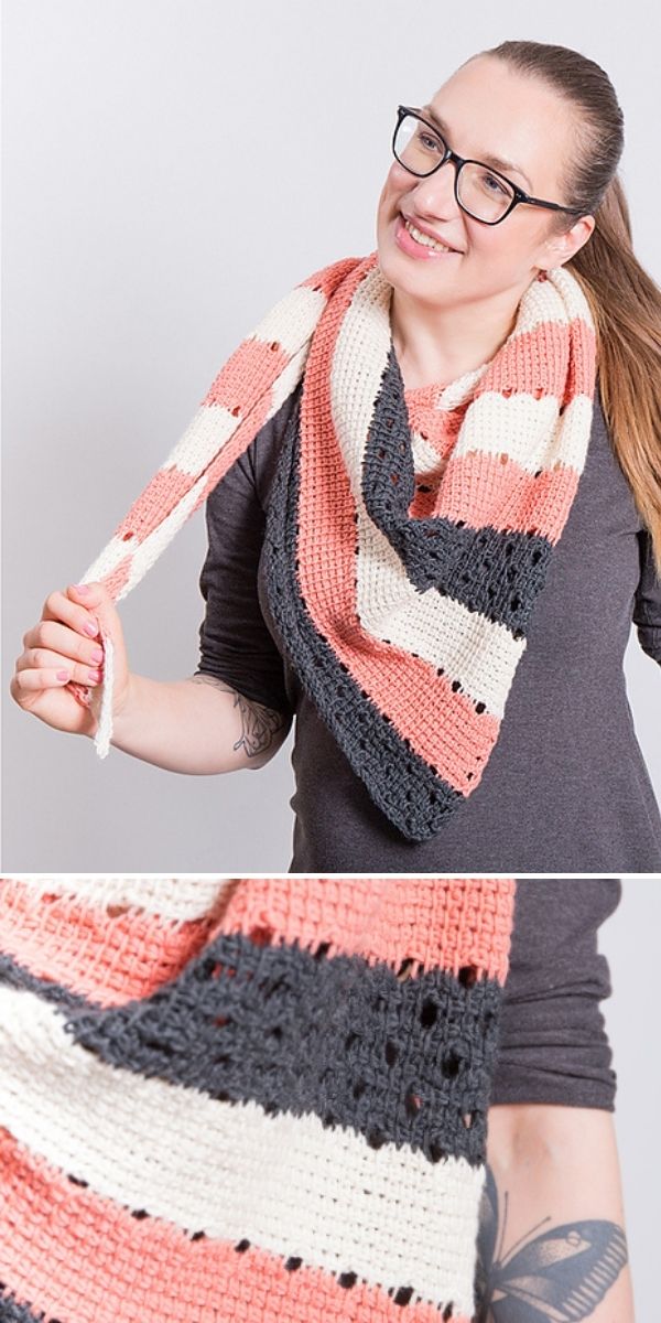 free tunisian crochet scarf pattern