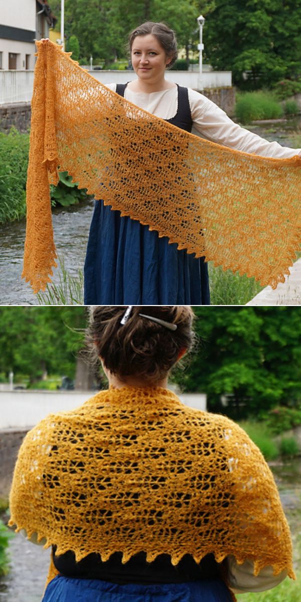 tunisian shawl free crochet pattern