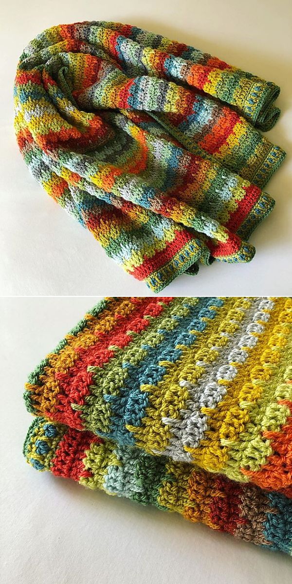 woodland blanket free crochet pattern