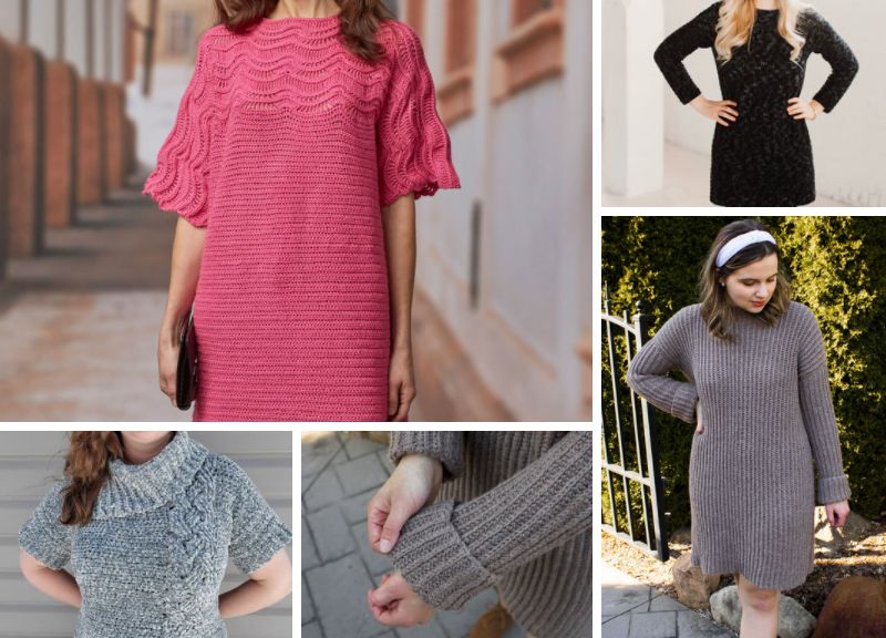 Beautiful Crochet Sweater Dress Ideas