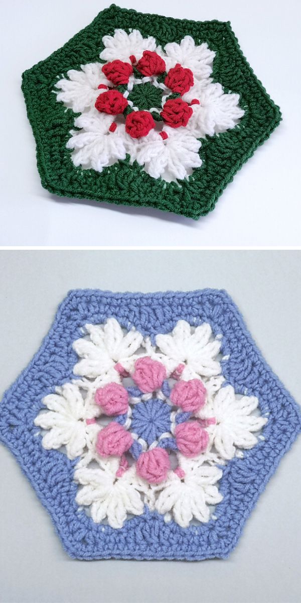 free hexagon crochet pattern