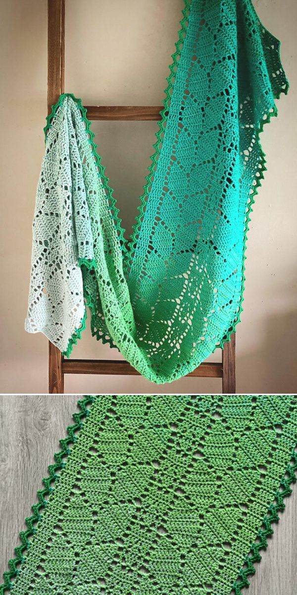 free crochet filet shawl pattern