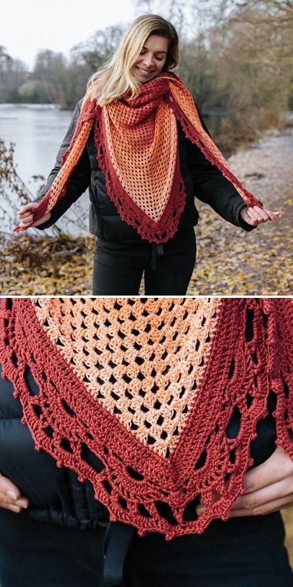 Le Millas Shawl Free Crochet Pattern