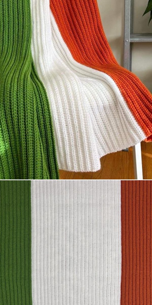 St. Patrick's Day blanket free crochet pattern
