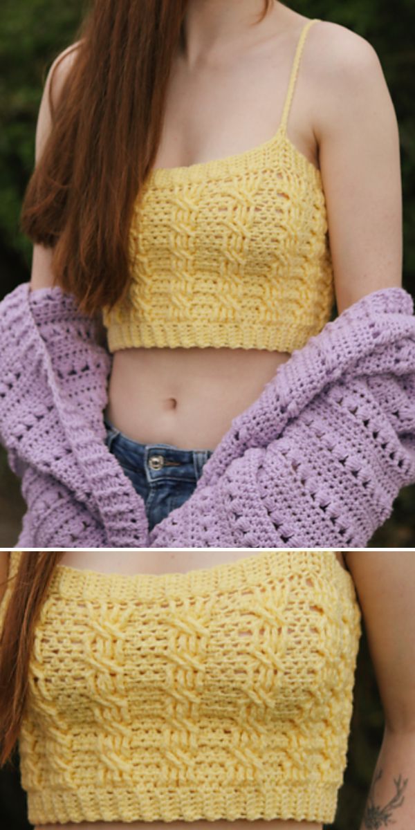 free crop top crochet pattern