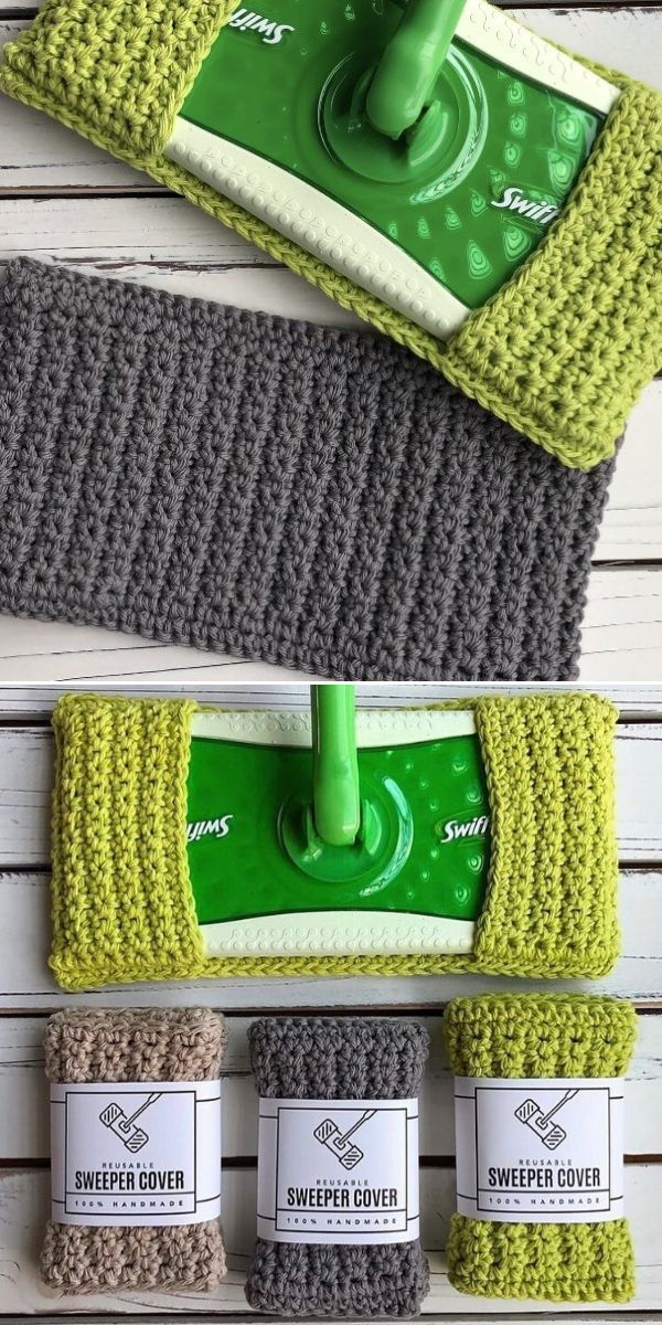 free dust mop cover crochet pattern