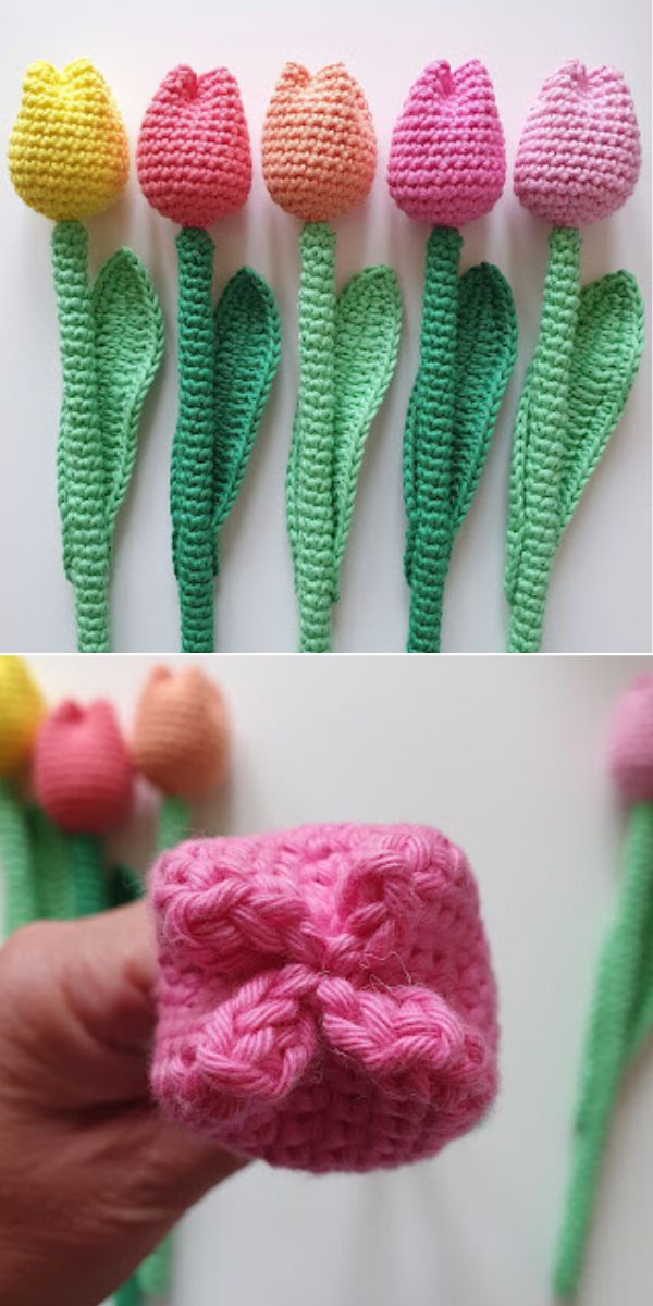 free crochet tulip pattern