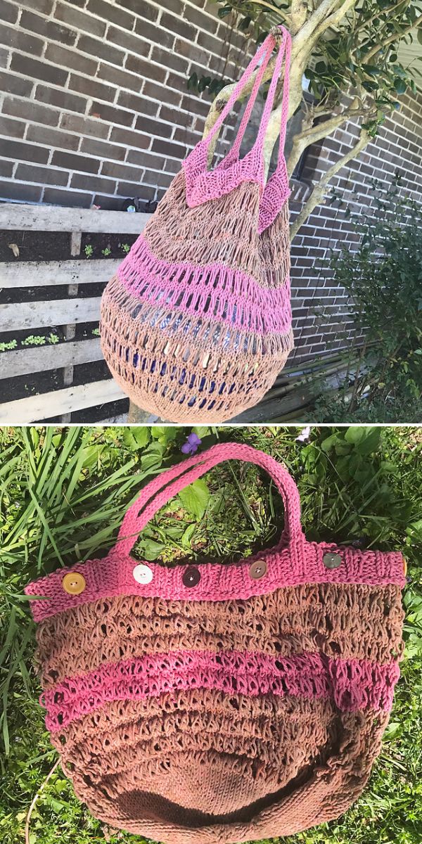 knit market bag free pattern
