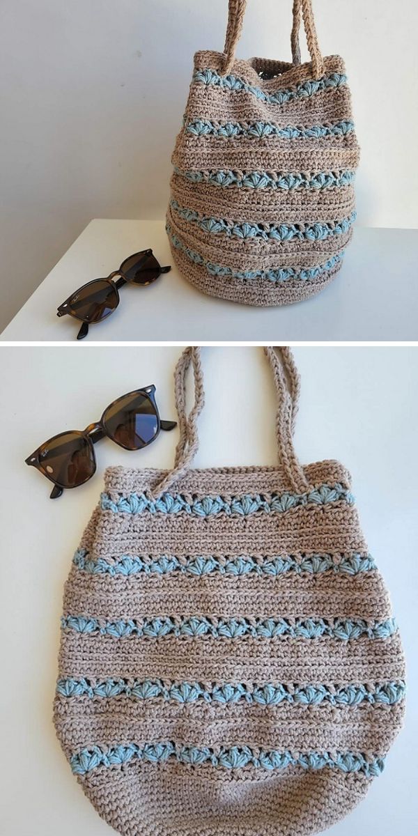 free crochet floral tote bag pattern