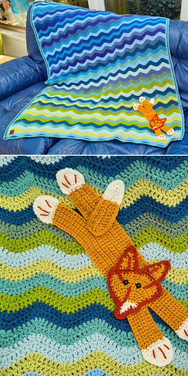 free ripple blanket crochet pattern