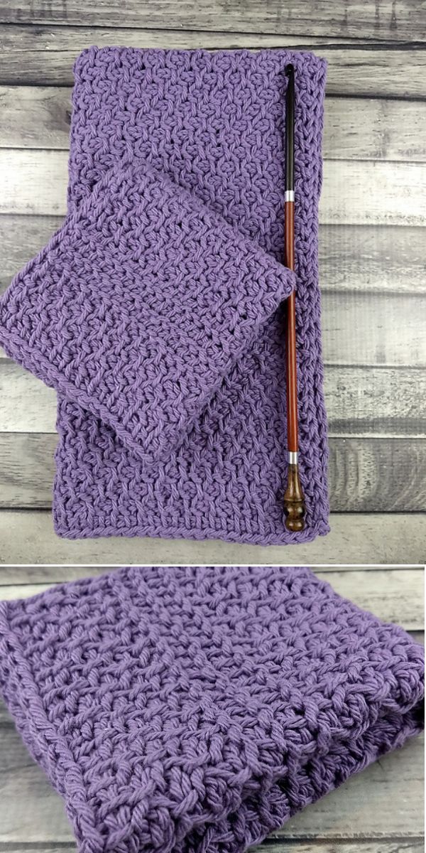 crochet handtowel free pattern