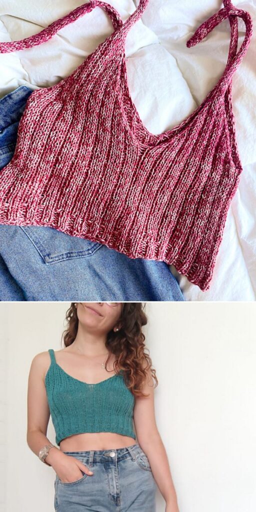 Beautiful Summer Knitted Tank Tops – 1001 Patterns
