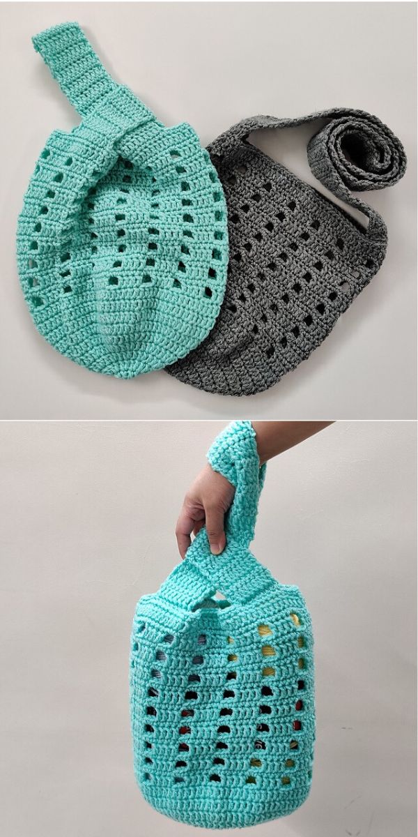 free crochet japanese knot bag pattern