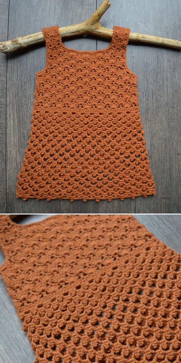 crochet baby dress free pattern