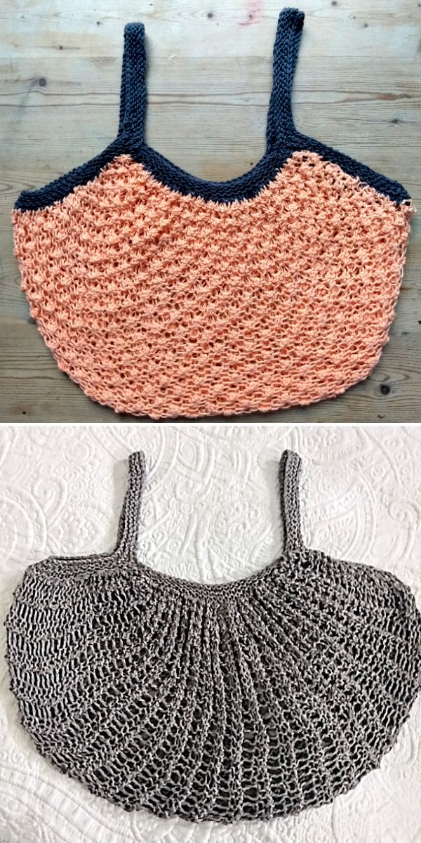 shopping bag free knitting pattern