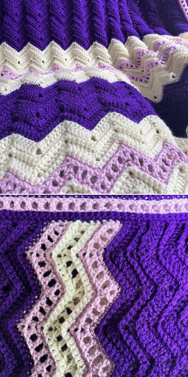 free ripple blanket crochet pattern