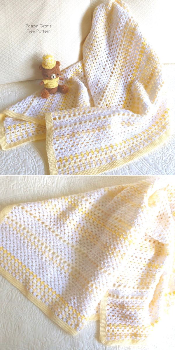 lacy baby blanket free crochet pattern