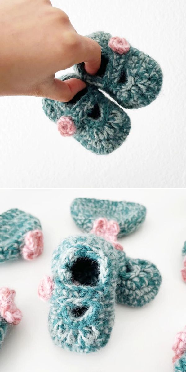 free baby booties crochet pattern