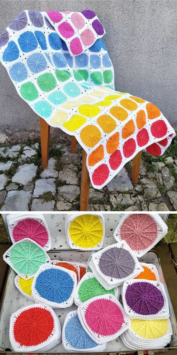 free sunny spread blanket crochet pattern