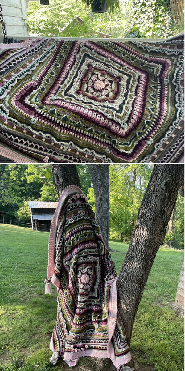 free textured blanket crochet pattern