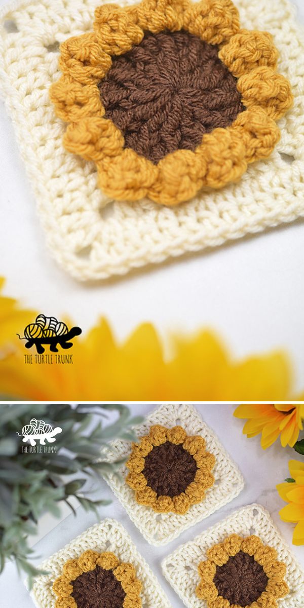 free floral square crochet pattern