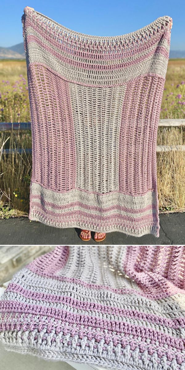 textured throw free crochet pattern