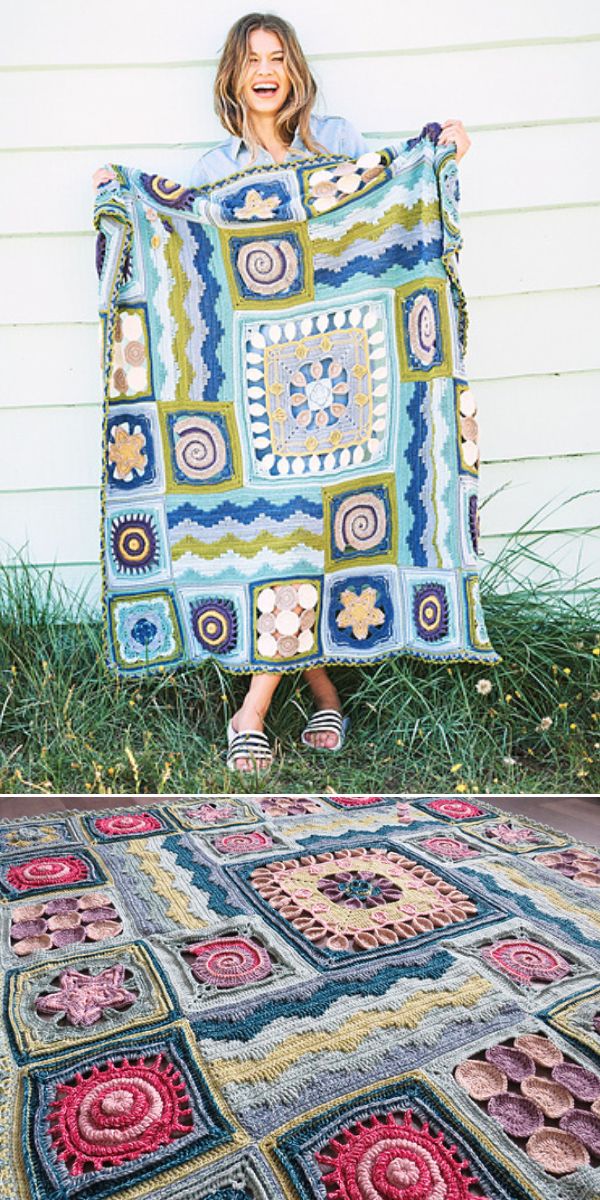 free CAL blanket crochet pattern