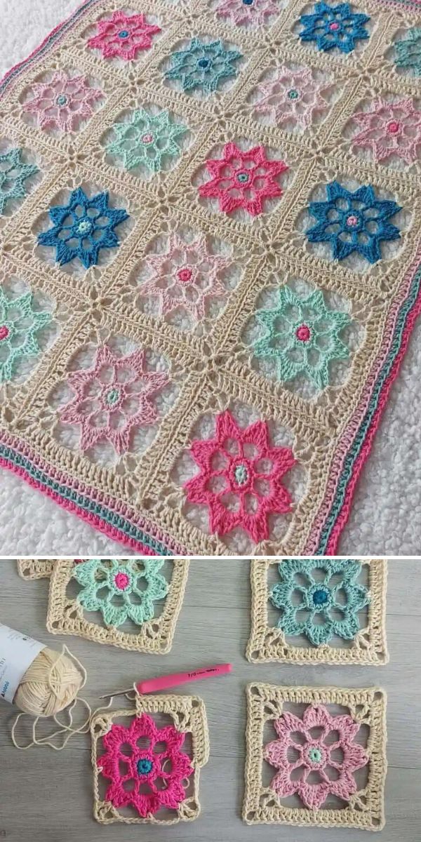 free lace blanket crochet pattern