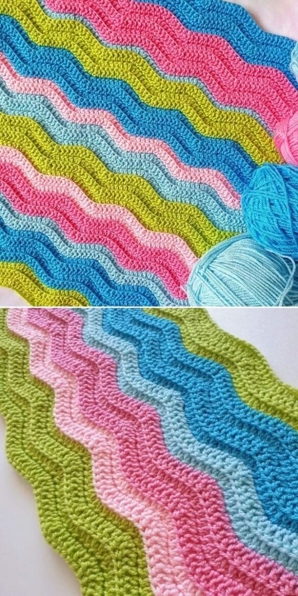 Great Ripple Crochet Blankets Free Patterns – 1001 Patterns