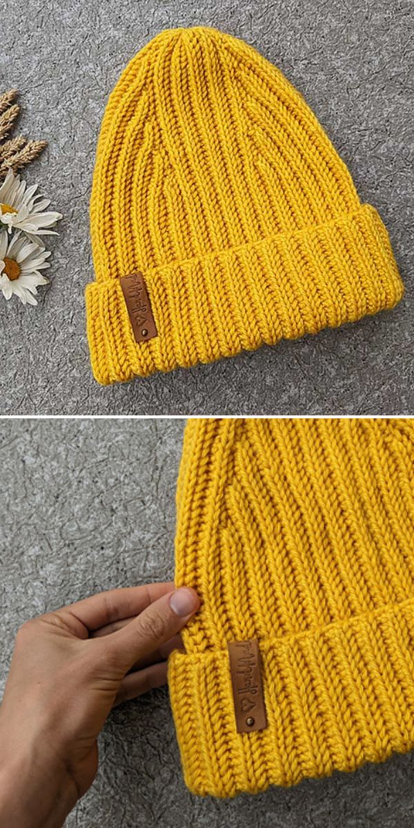 free crochet ribbed hat pattern