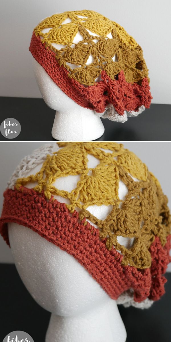 slouchy crochet hat pattern