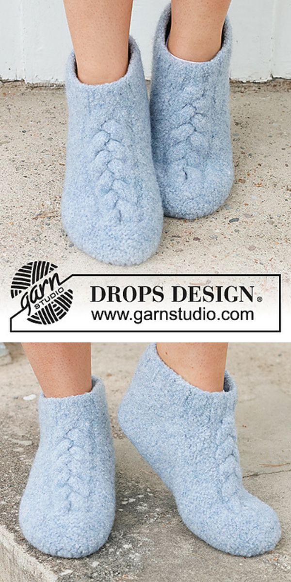 slippers free knitting pattern