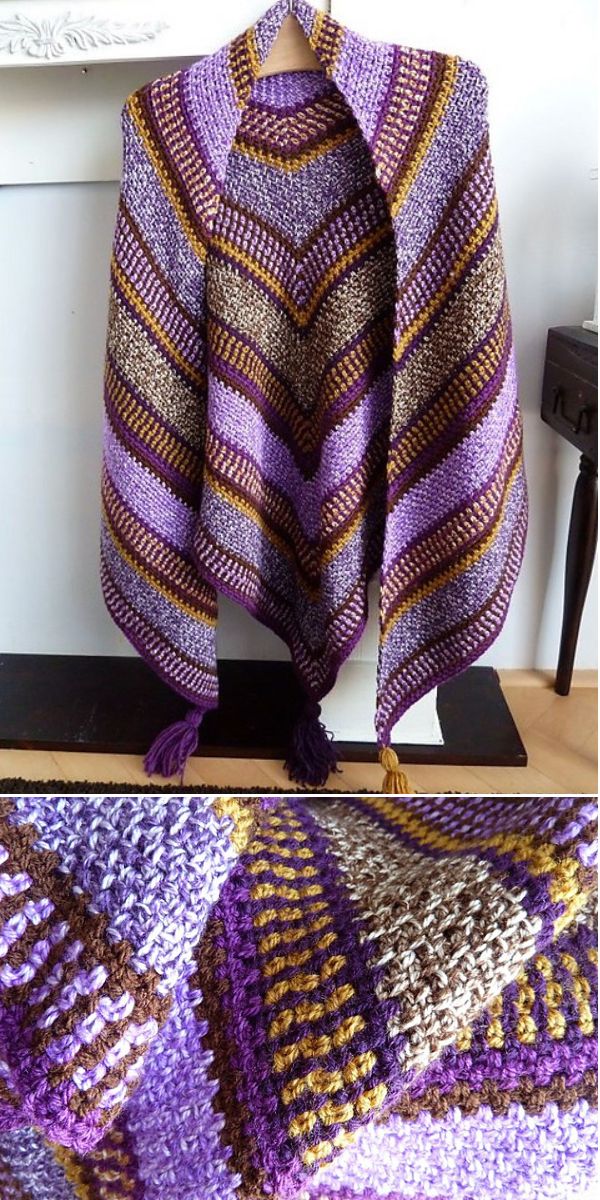 free crochet triangle wrap pattern