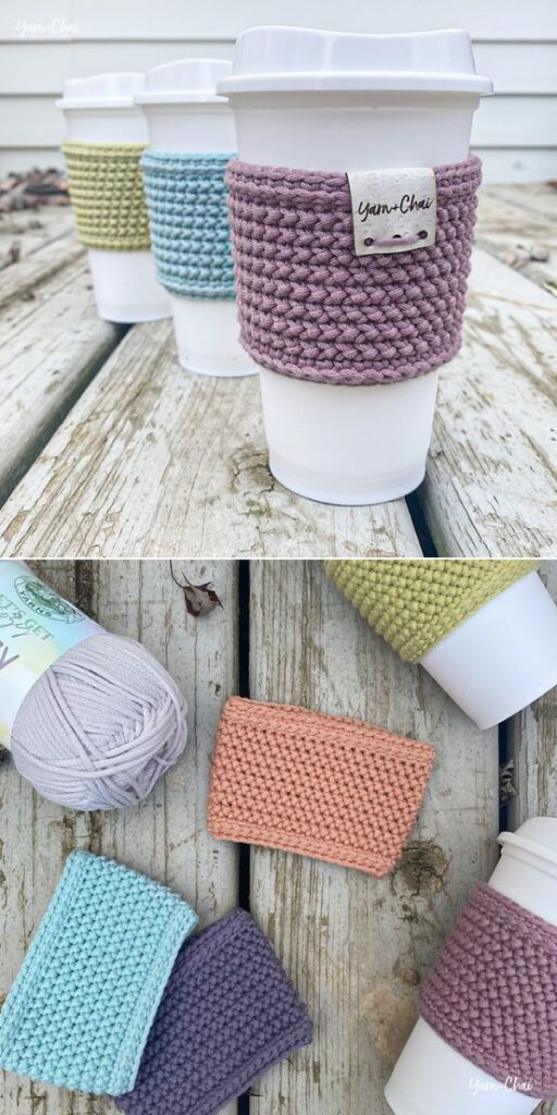 crochet cup cozy free pattern