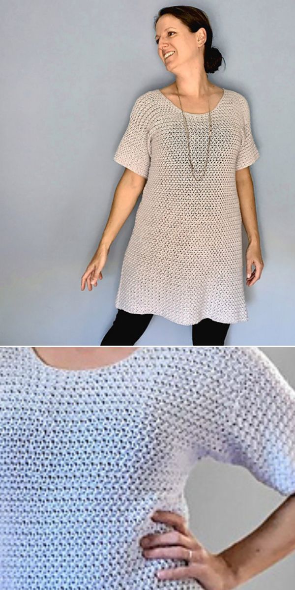 free Crochet Sweater Dress pattern