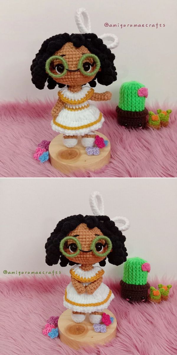 Mirabel Amigurumi doll free crochet pattern