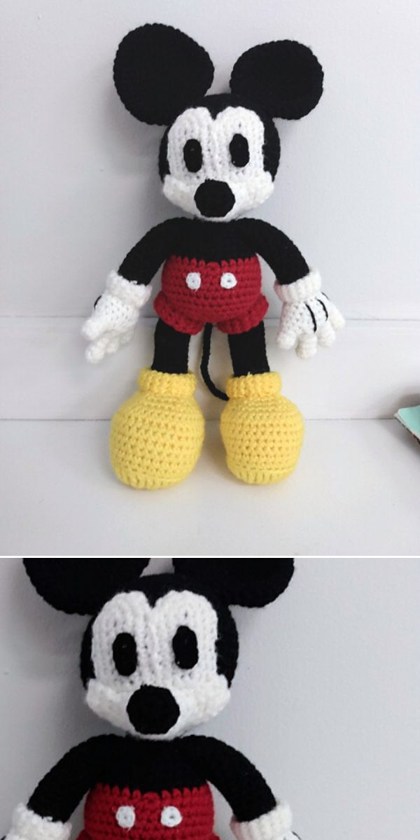 crochet Mickey Mouse free pattern