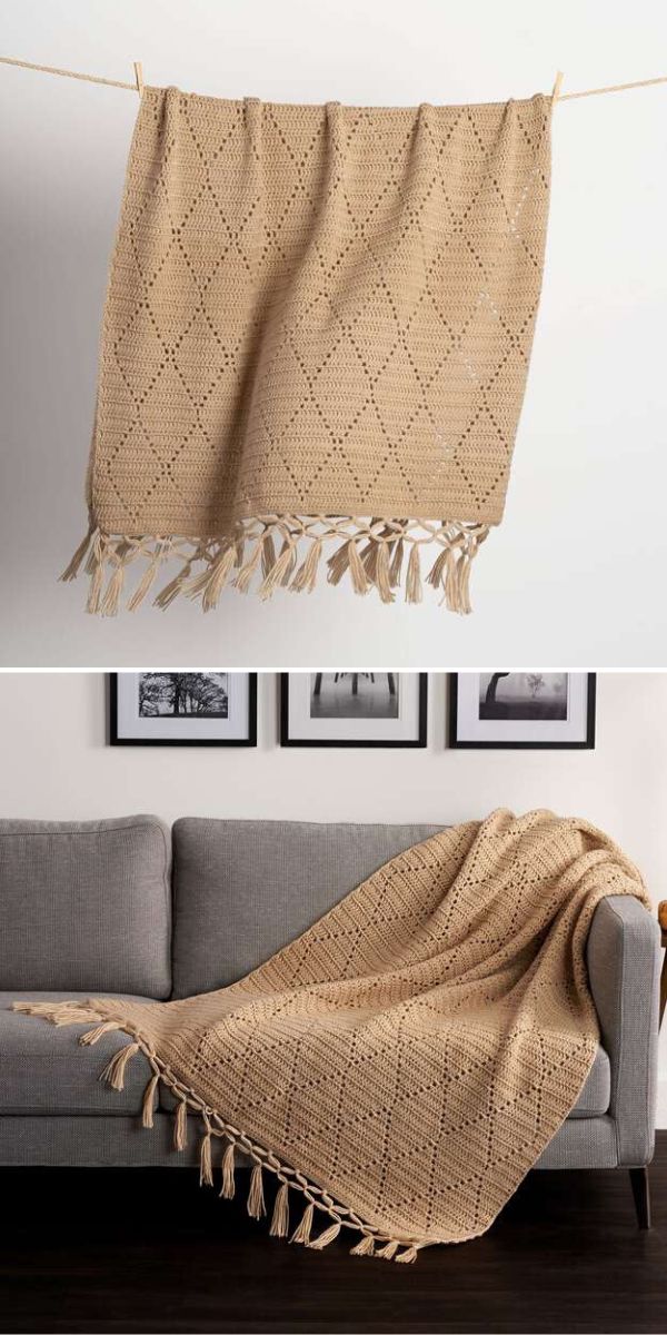 free lattice blanket crochet pattern