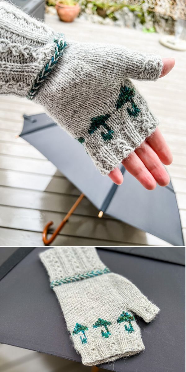 knitted fingerless gloves free pattern
