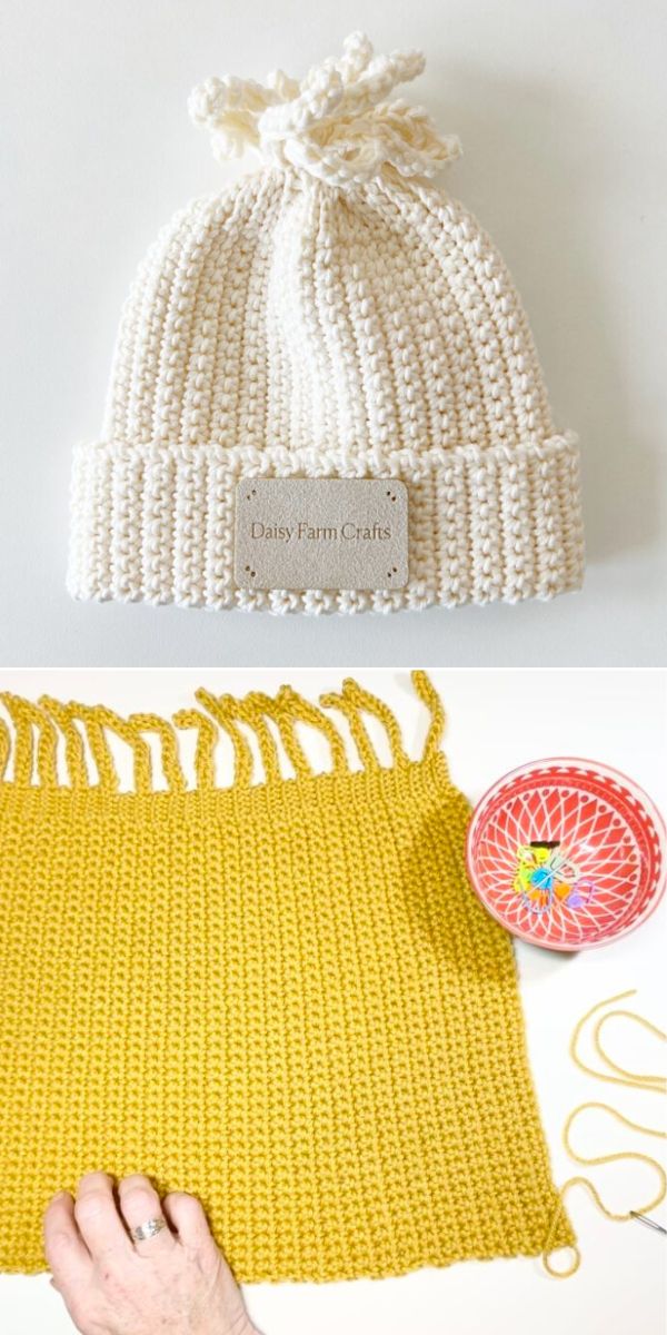 free crochet children beanie pattern