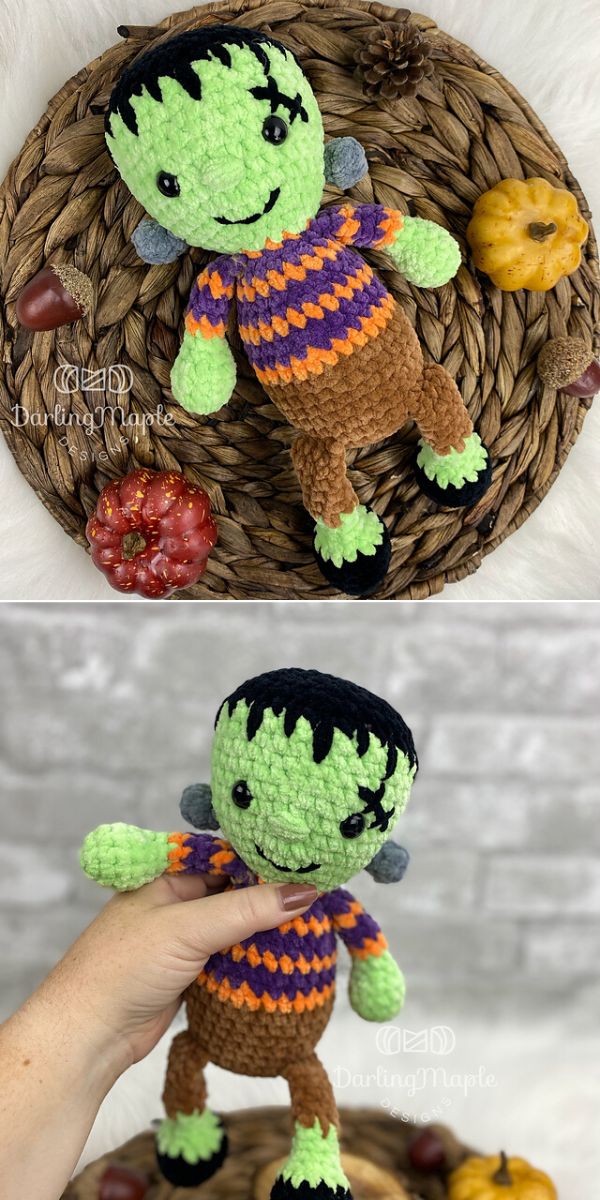 free amigurumi Frankenstein crochet pattern