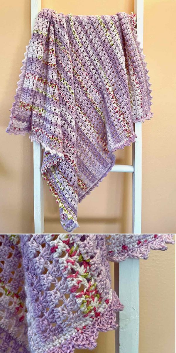free lacy baby blanket pattern