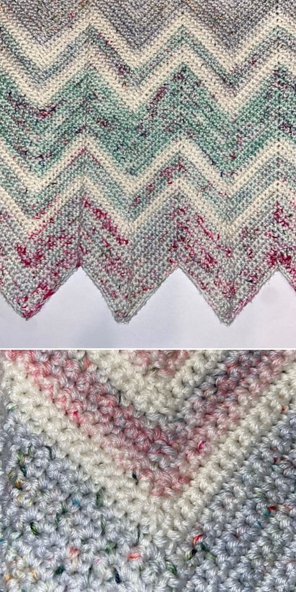 free crochet chevron pattern